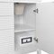 James Martin Vanities 60'' Double Vanity, Bright White w/ Single Hole 3 CM White Zeus Quartz Top & Backsplash 485-V60D-BW-1WZ - alternate 4